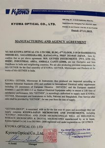 Manufacturing Agreement, KYOWA - Japan